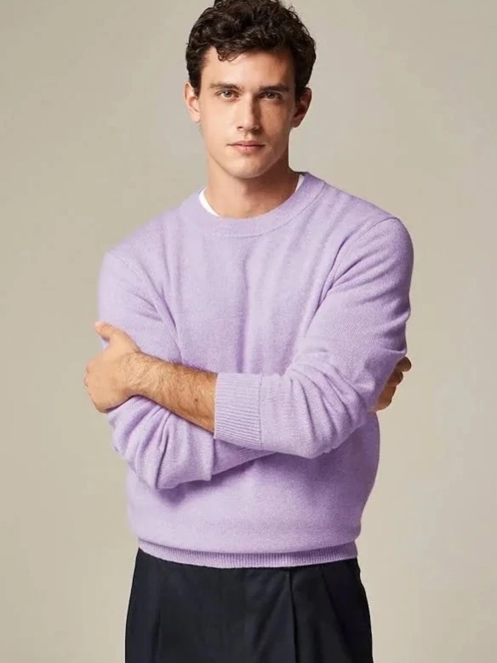 J.Crew Men's Cashmere Crewneck Sweater – Slim Fit XL NWT
